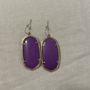 Kendra Scott purple earrings